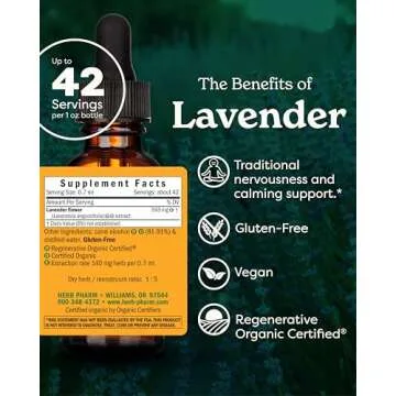Organic Lavender Extract for Calming Nervous System Support