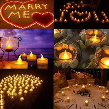 12 Flameless LED Tea Lights - Safe, Long-Lasting & Stylish