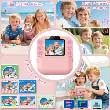 Coxlame Kids Instant Print Camera for Ages 3-12
