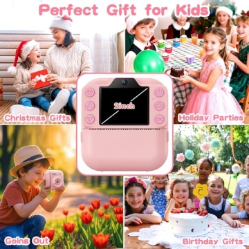 Coxlame Kids Instant Print Camera for Ages 3-12