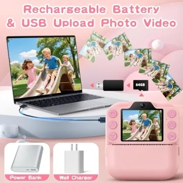 Coxlame Kids Instant Print Camera for Ages 3-12