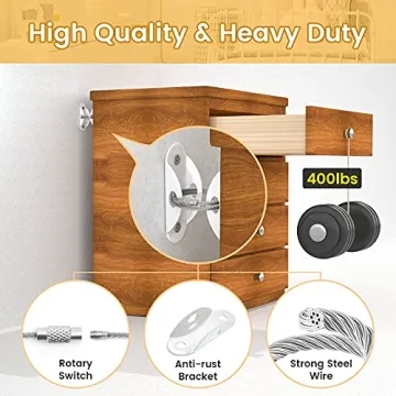 Booda Brand Furniture Anchors for Safety and Stability