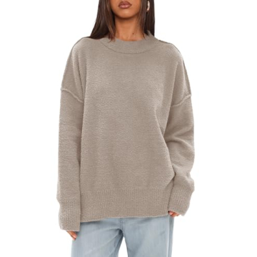 Darong Women's Cozy Oversized Pullover - Soft Knit Winter Sweater 9101
