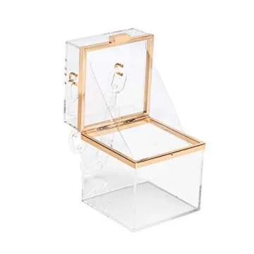 WEDDINGHELPER Transparent Clear Acrylic Square jelly Evening Bag for Women,Fashion Lovely Shoulder Bag for Dinner Party Travel (Clear)