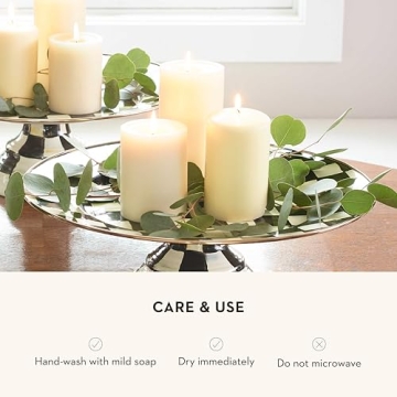 Elegant MacKenzie-Childs Pedestal Serving Platter