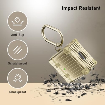 KOREDA AirPods Case Cover with Funny Suitcase Design