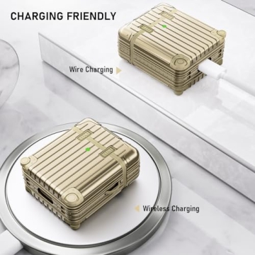 KOREDA AirPods Case Cover with Funny Suitcase Design