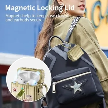 KOREDA AirPods Case Cover with Funny Suitcase Design