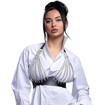 Bmirth Punk Leather Chain Stylish Body Jewelry Harness