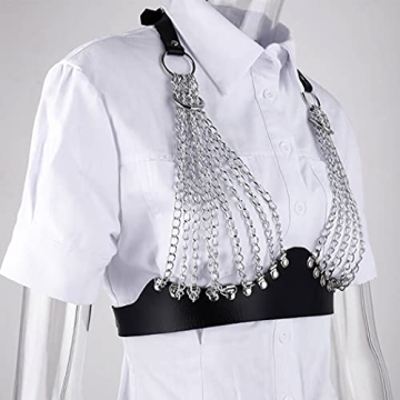 Bmirth Punk Leather Chain Stylish Body Jewelry Harness