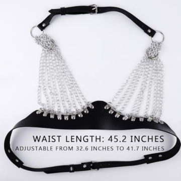 Bmirth Punk Leather Chain Stylish Body Jewelry Harness