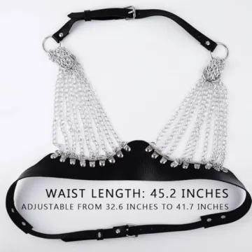 Bmirth Punk Leather Chain Stylish Body Jewelry Harness