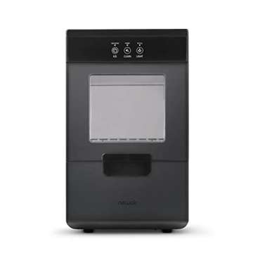 Nugget Ice Maker - 44lbs Daily, Self-Cleaning, Black