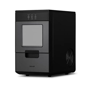 Nugget Ice Maker - 44lbs Daily, Self-Cleaning, Black
