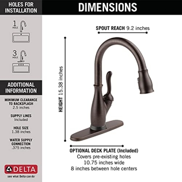Delta Touch Kitchen Faucet - Oil-Rubbed Bronze Innovation
