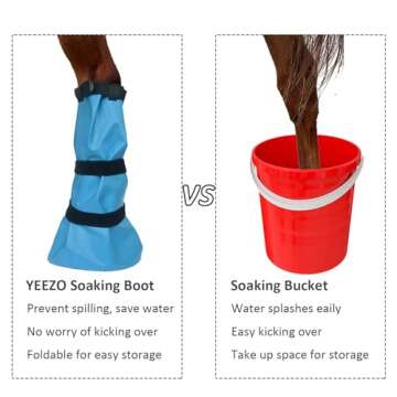 Yeezo Hoof Soaking Boots for Equine Care 1 Pair