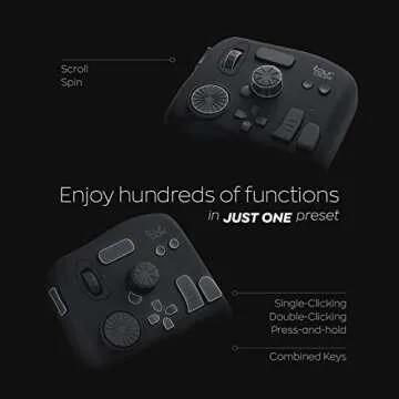 TourBox NEO, Custom Controller for Photo Video Editing, Color Grading, Ilustration, MacOS/Windows, Photoshop Lightroom Davinci Resolve After Effects Premiere FCPX Programmable Keyboard Bundle