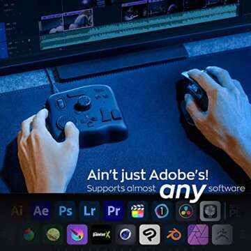 TourBox NEO, Custom Controller for Photo Video Editing, Color Grading, Ilustration, MacOS/Windows, Photoshop Lightroom Davinci Resolve After Effects Premiere FCPX Programmable Keyboard Bundle