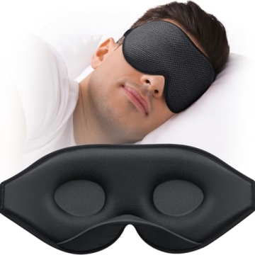 MABAO Sleep Mask for Side Sleeper, Eye Mask for Sleeping Women Men, 3D Contoured Cup No Eye Pressure...