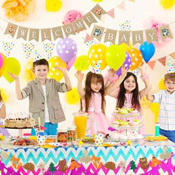 Woodlands Baby Shower Decorations Woodland Boy Banners, 1 Welcome Little Baby Banner, 2 Creatures Ba...