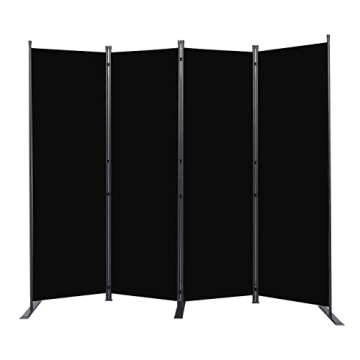 HOMSCREENER 6FT Portable Room Divider - Durable Privacy Screen for Office & Home