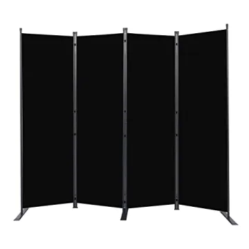 HOMSCREENER 6FT Portable Room Divider - Durable Privacy Screen for Office & Home