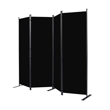 Durable 6FT Portable Room Divider Privacy Screen Office Home