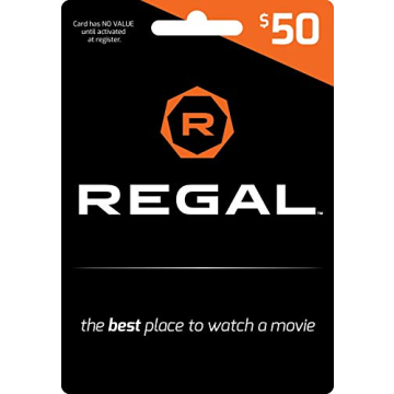 Regal Entertainment Gift Card - Perfect for Movie Lovers, $50