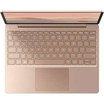 Microsoft Surface Laptop Go 12.4" Touchscreen, Intel Core i5-1035G1 Processor, 8 GB RAM, 512 GB Solid State Drive, Up to 13Hr Battery Life, WiFi, Webcam, Windows 10, Sandstone (Latest Model)