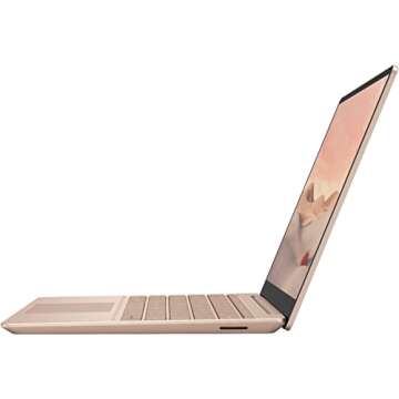 Microsoft Surface Laptop Go 12.4" Touchscreen, Intel Core i5-1035G1 Processor, 8 GB RAM, 512 GB Solid State Drive, Up to 13Hr Battery Life, WiFi, Webcam, Windows 10, Sandstone (Latest Model)