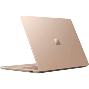 Microsoft Surface Laptop Go 12.4" Touchscreen, Intel Core i5-1035G1 Processor, 8 GB RAM, 512 GB Solid State Drive, Up to 13Hr Battery Life, WiFi, Webcam, Windows 10, Sandstone (Latest Model)
