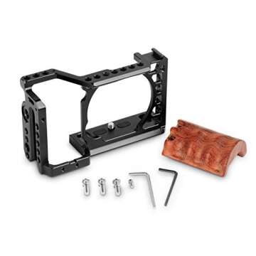 SmallRig A6500 Cage Kit with Wooden Grip for Sony Cameras