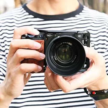 SmallRig A6500 Cage Kit with Wooden Grip for Sony Cameras