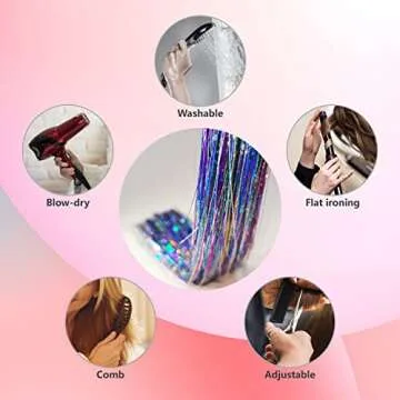 Shimmering Hair Tinsel Kit for Stunning Styles