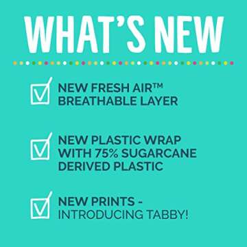 Seventh Generation Baby Diapers for Sensitive Skin, Animal Prints, Size 6, 20 Count