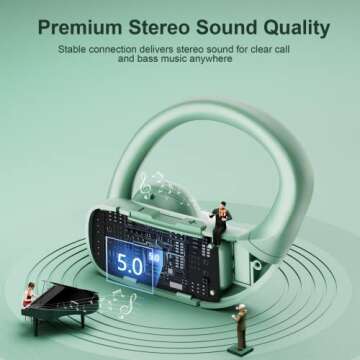 occiam Wireless Earbuds 48H Playback Waterproof for Sports