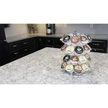 Stylish Nifty K Cup Holder for 40 Pods - Spins 360-Degrees