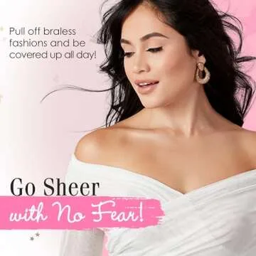 Hollywood Fashion Secrets Disposable, Hypoallergenic Ultra Thin, Self Adhesive, No-Show Nipple Conce...