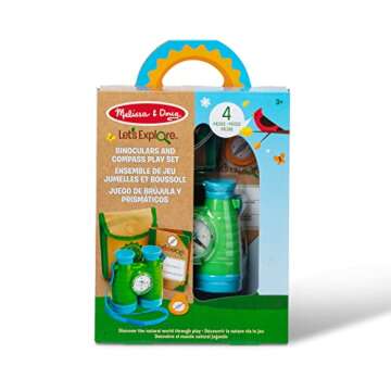 Melissa & Doug Let's Explore Binoculars & Compass Play Set