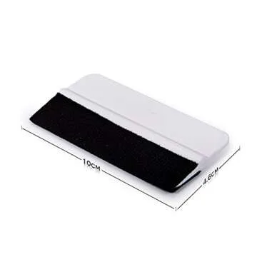 EHDIS Vinyl Scraper 4 inch Felt Squeegee for Vinyl,Window Tinting, Sign Marking, Film Installing,Decal Applicator Tool - Pack of 2-White
