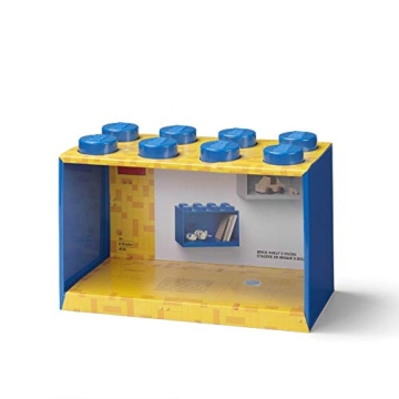 LEGO Brick Shelf Box Stackable Mountable Storage Blue