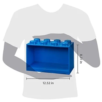 LEGO Brick Shelf Box Stackable Mountable Storage Blue
