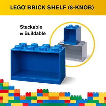 LEGO Brick Shelf Box Stackable Mountable Storage Blue