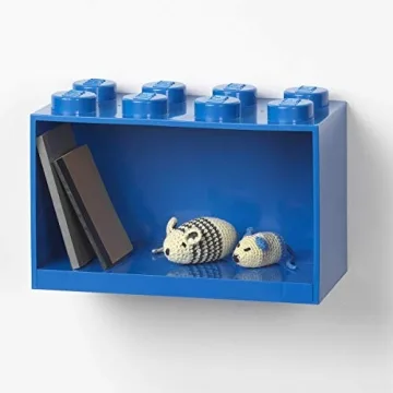 LEGO Brick Shelf Box Stackable Mountable Storage Blue