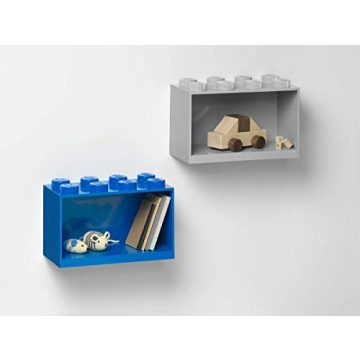 LEGO Brick Shelf Box Stackable Mountable Storage Blue