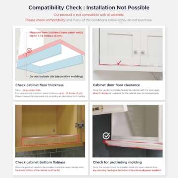 Dogorow Paper Towel Holder - Under Cabinet Paper Towel Holder for Kitchen, Bathroom - One Hand Operation, Space Saving Design - Paper Towel Rack, Self-Adhesive, No Drill Mounting (Gray)