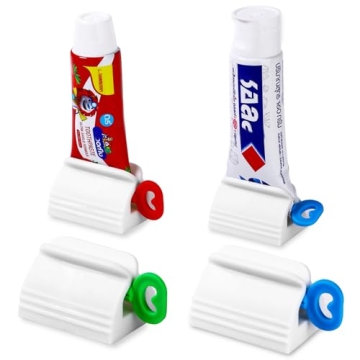 IDM-UTSL Toothpaste Squeezer Set of 4 - Effortless Tube Roller for Every Home