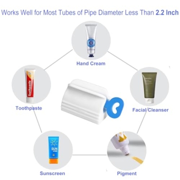 IDM-UTSL Toothpaste Squeezer Set of 4 Tube Roller Dispenser