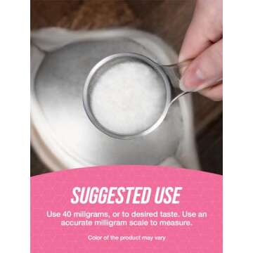 BulkSupplements Stevia Extract Powder - Pure, Zero-Calorie Sweetener