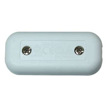 YCSSSD Inline Cord Switch Electrical Light Lamp Parts Power Replacement Dimmer Repair AC 250V 6A On/Off Control Appliance for Table Lamp Desk Bed Led Lights. (2 Pack) White